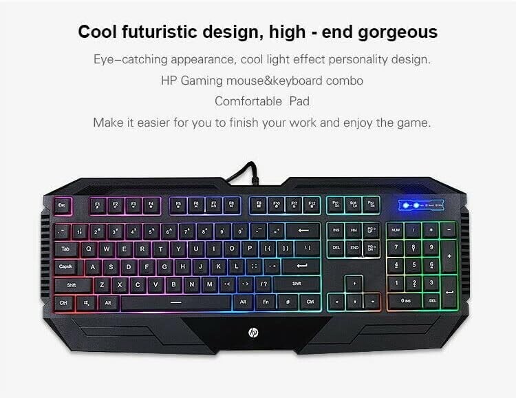 HP GK1100 Gaming Keyboard & Mouse Led Back Light