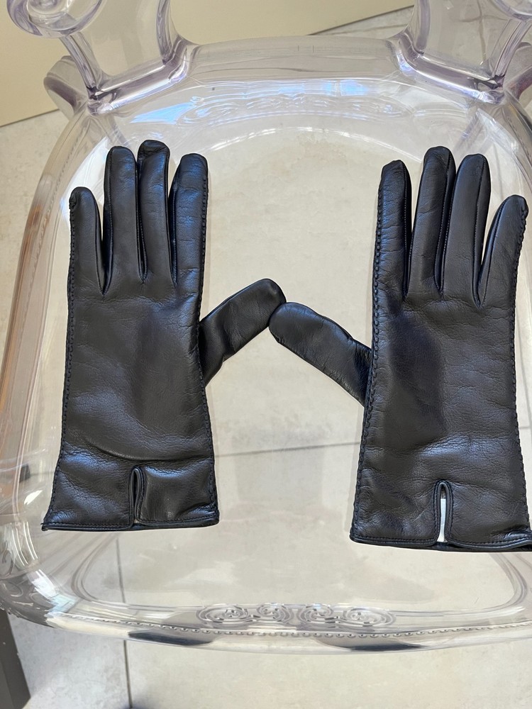 Women's Pure Wool Lined Leather Gloves