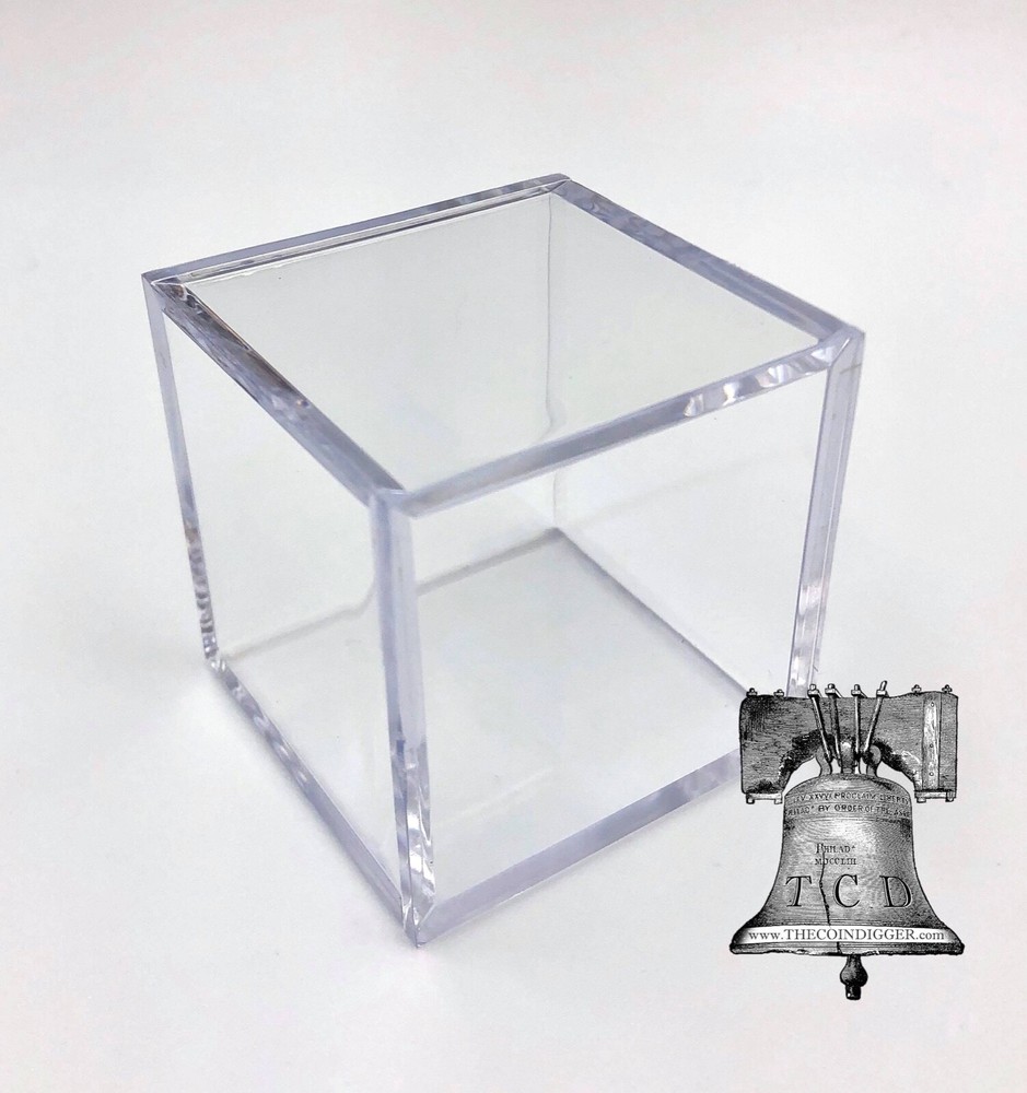 2 Golf Ball Holder Display Square Storage Case BCW 2x2x2 Stackable Cube Stand