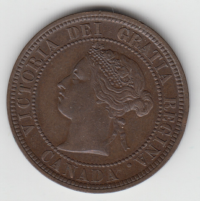 Canada 1 Cent 1876H very nice condition