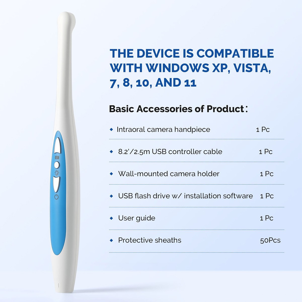 720P HD Dental Intraoral Camera Dental Camera,Button Work Dexis,Apteryx