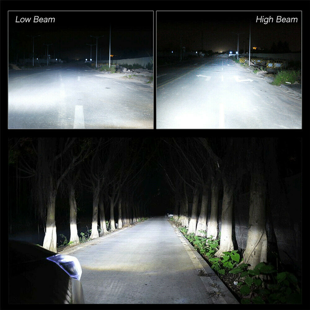 9006 9005 LED Headlight KIT Combo Bulbs 10000K High Low Beam Super Bright White