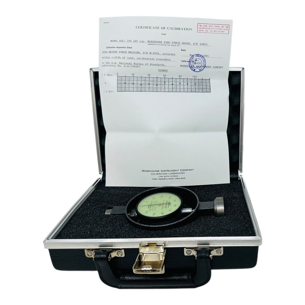MOREHOUSE MODEL 5 RING FORCE GAUGE 100lbs