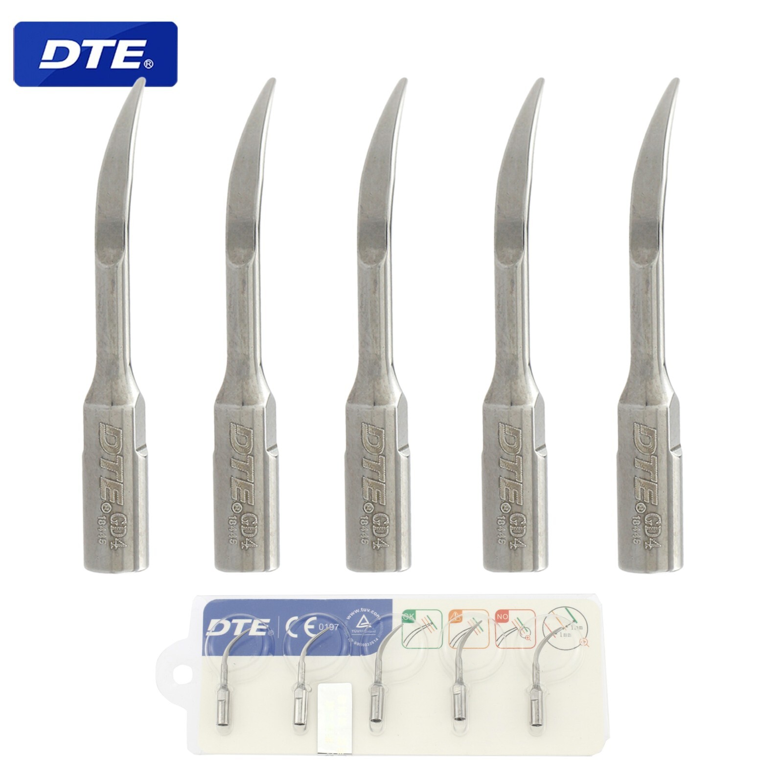 Woodpecker DTE Dental Ultrasonic Scaler Tips Scaling Perio SATELEC ACTEON EMS P1