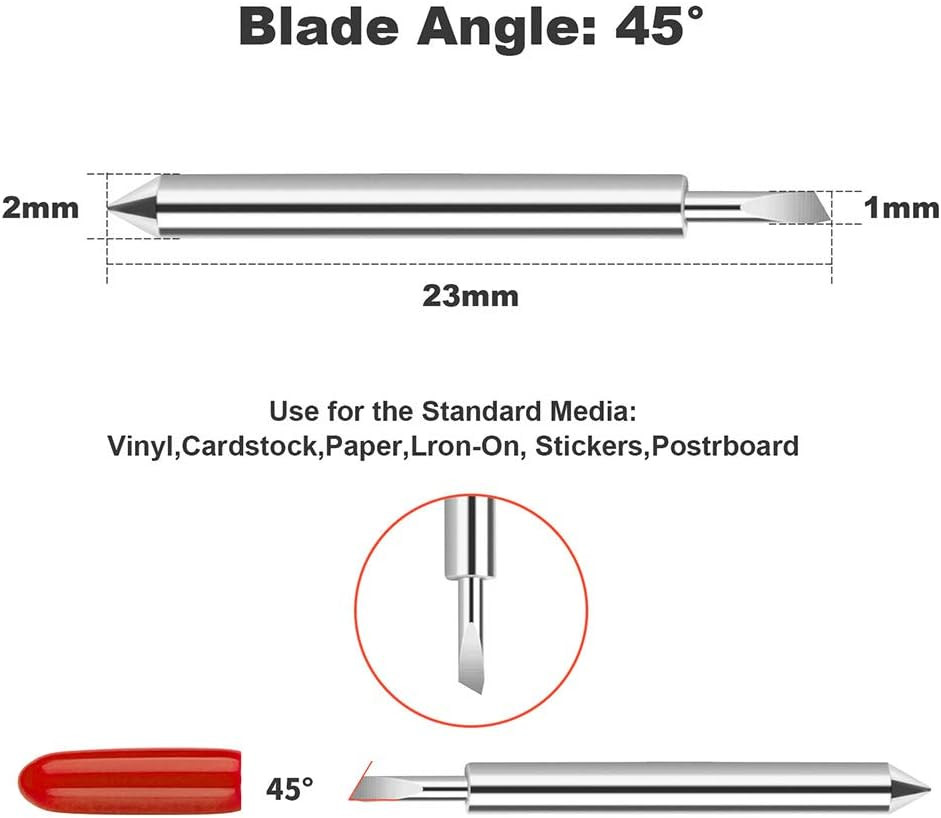 30 Pcs 45 Degree Standard Cutting Blades, Replacement Blades Compatibility with