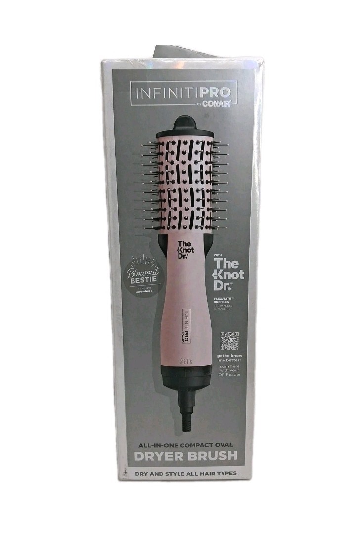 InfinitiPro by Conair - The Knot Dr All-In-One Oval Dryer Brush & Volumizer NIB