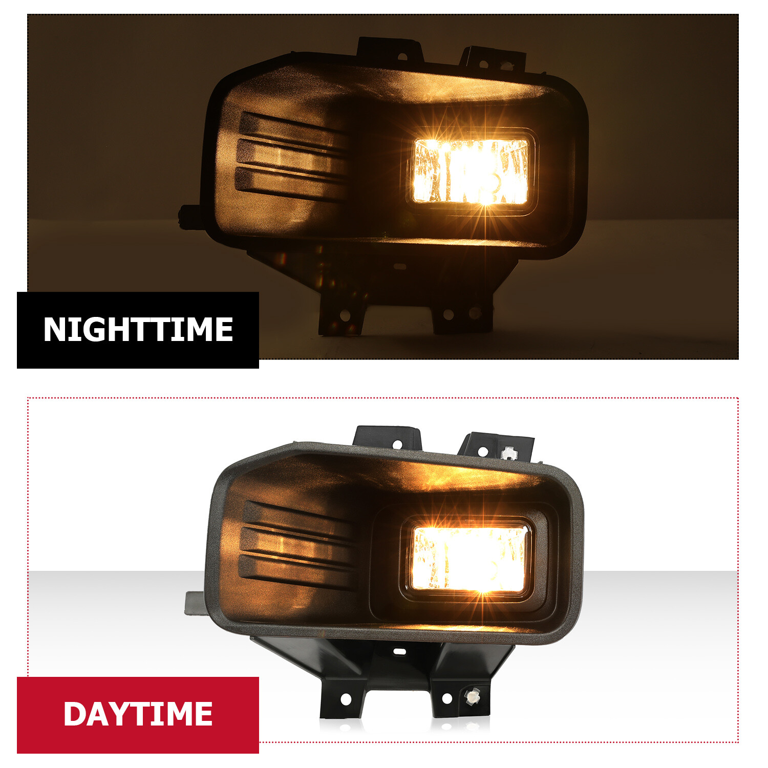 Halogen Fog Lights Driving Lamps Left & Right W/Bulbs For 2018-2020 Ford F-150