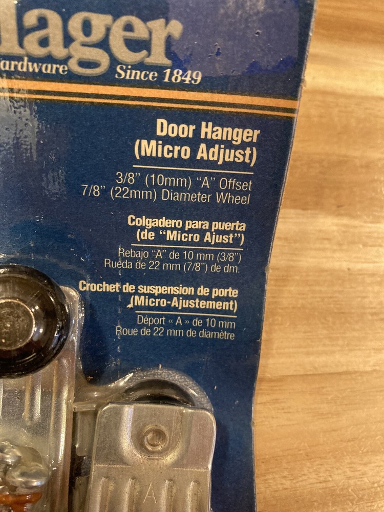 Hagar 3/8” “A” Offset Replacement Rollers for Bi-Passing Doors