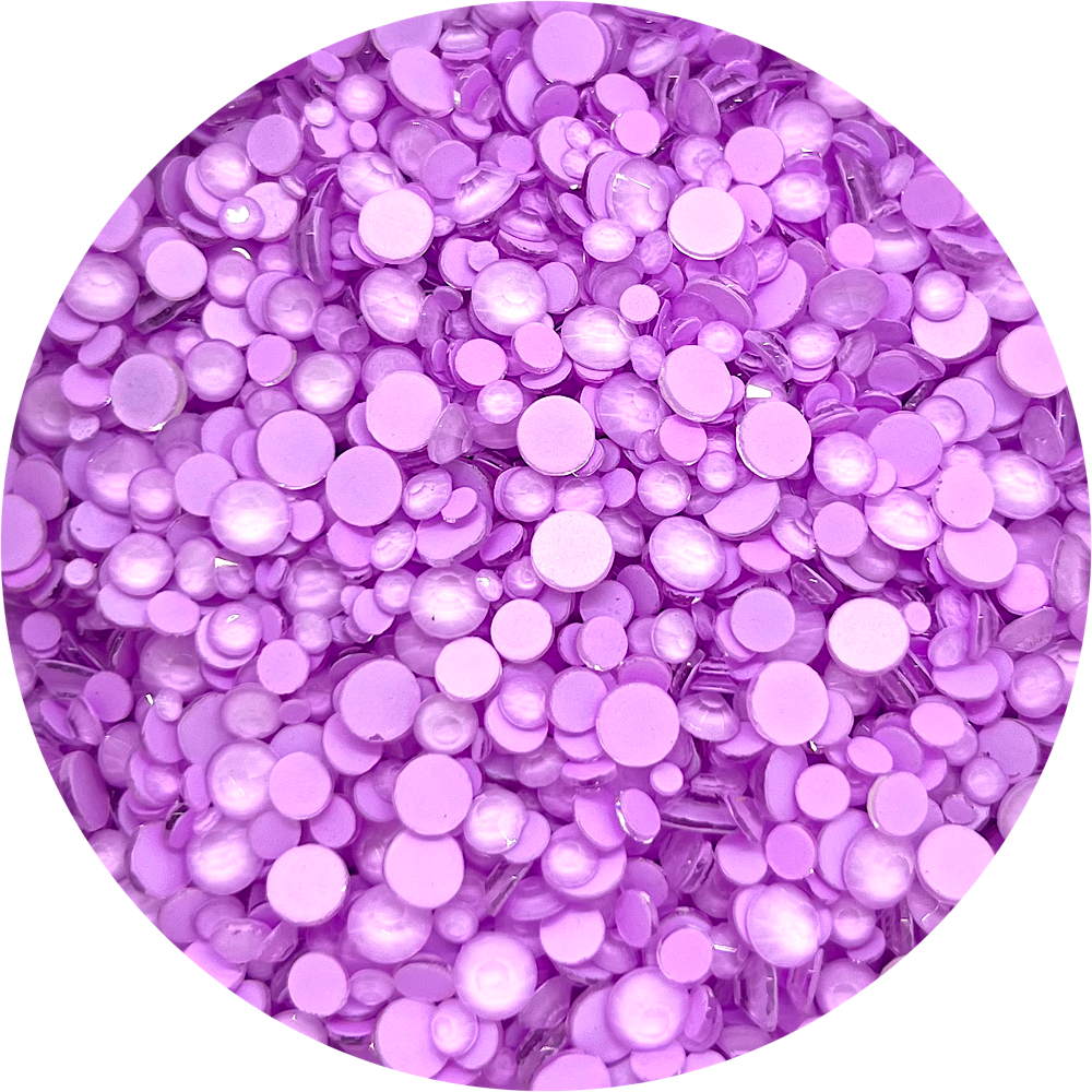 Flat Back Non-Hot Fix Glass Rhinestones - Purple