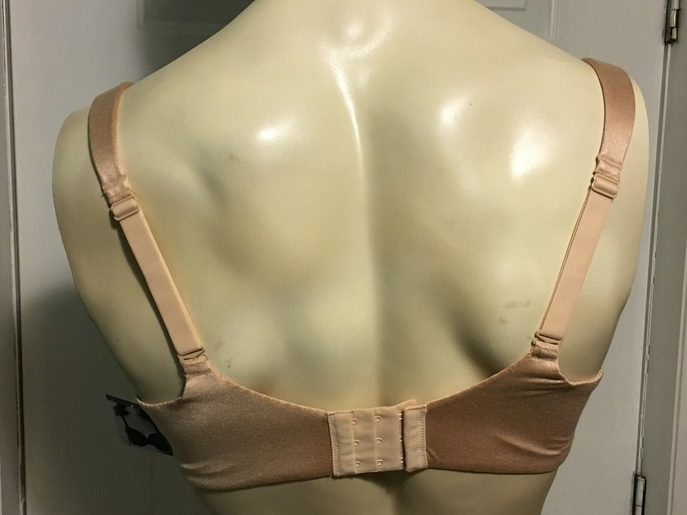 Catherines Full Coverage Smooth Bra Underwire Adjustable Beige Plus Size 52C