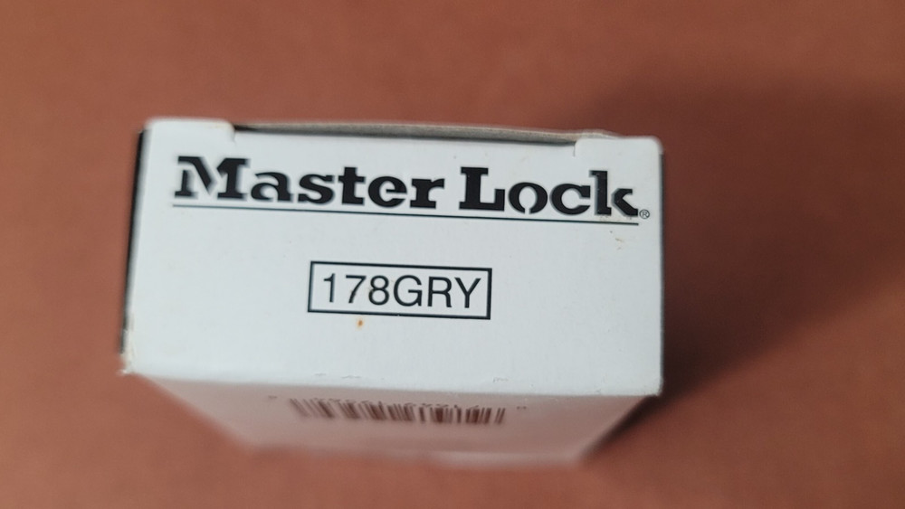 Lot Two (2) Master Lock Maximum Security Resettable Combination Padlock (178GRY)
