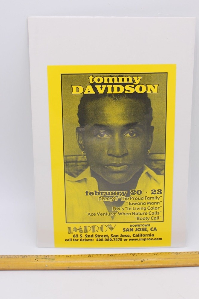 TOMMY DAVIDSON IMPROV DOWNTOWN SAN JOSE HANDBILL