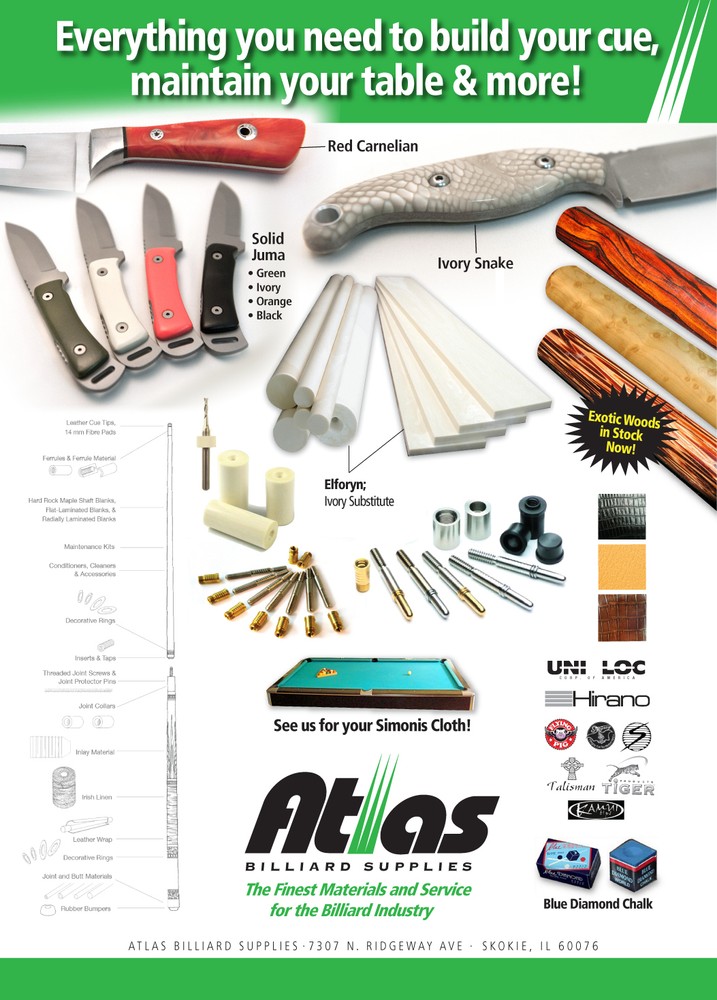 (1) UniLoc Threaded Self Aligning Brass Pool Cue Shaft Insert - Quick Release