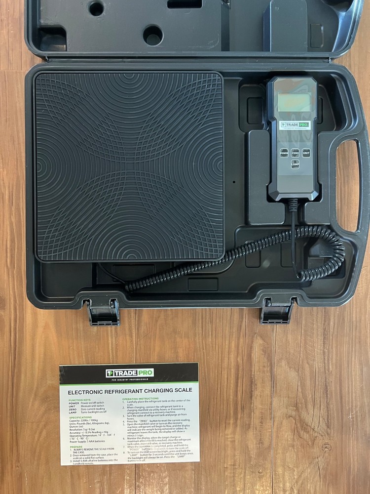 Tradepro TP-SCALE Refrigerant Charging Scale