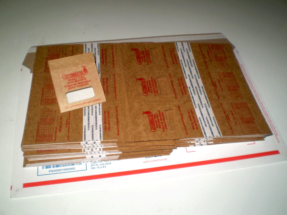 Insect Bug Roach Brown Recluse Spider Centipede Sticky Trap Qty 150 (Half Box)