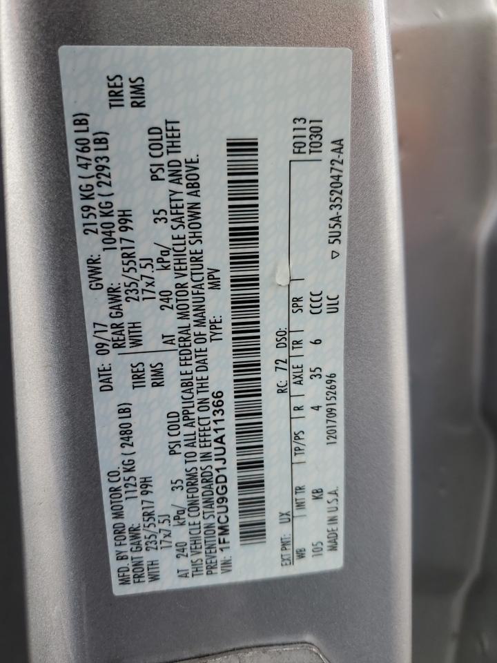 Used A/C Selector Switch fits: 2018 Ford Escape front automatic temperature cont