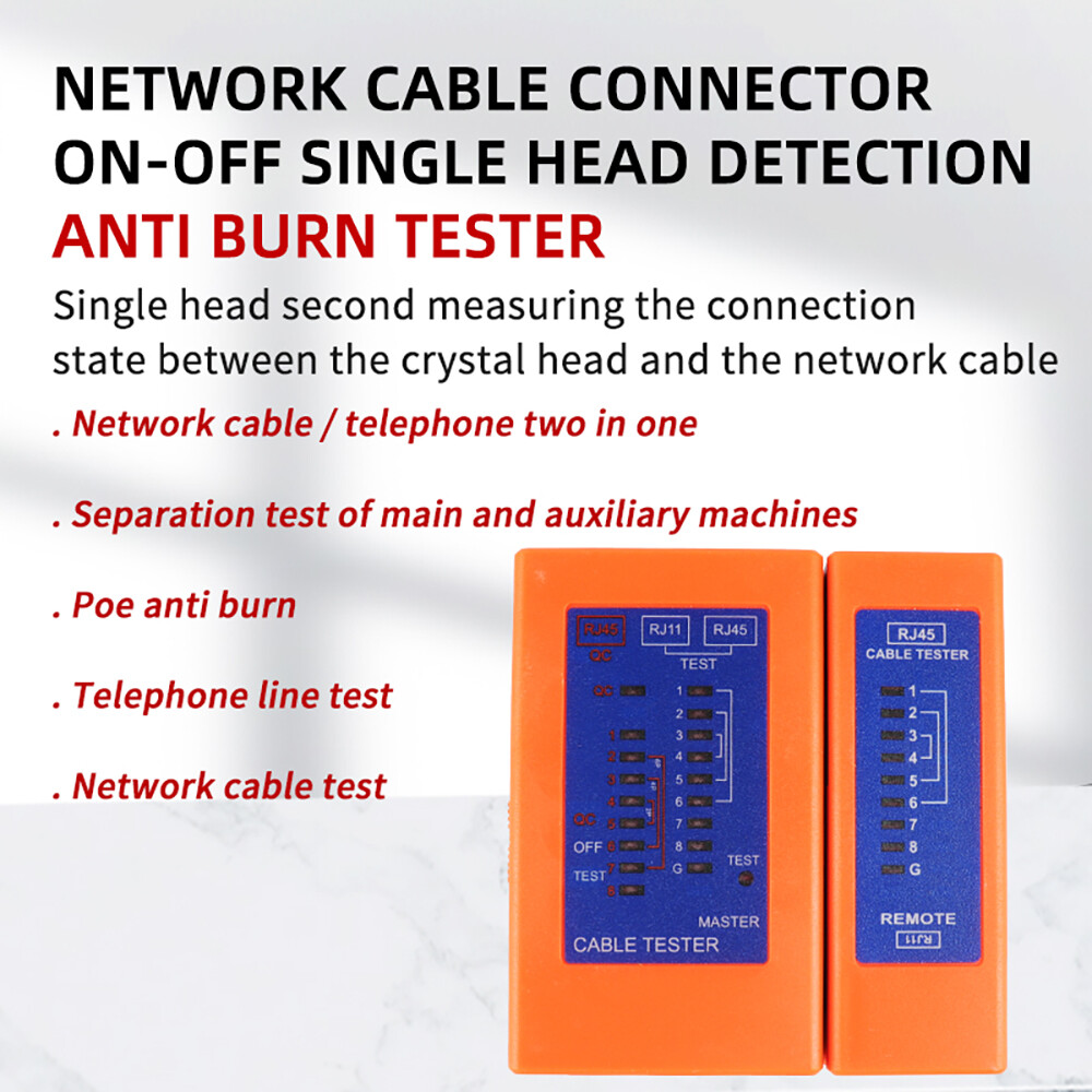 Mini Network LAN Cable Wire RJ11 RJ45 Tester Network Cable Tester Checker