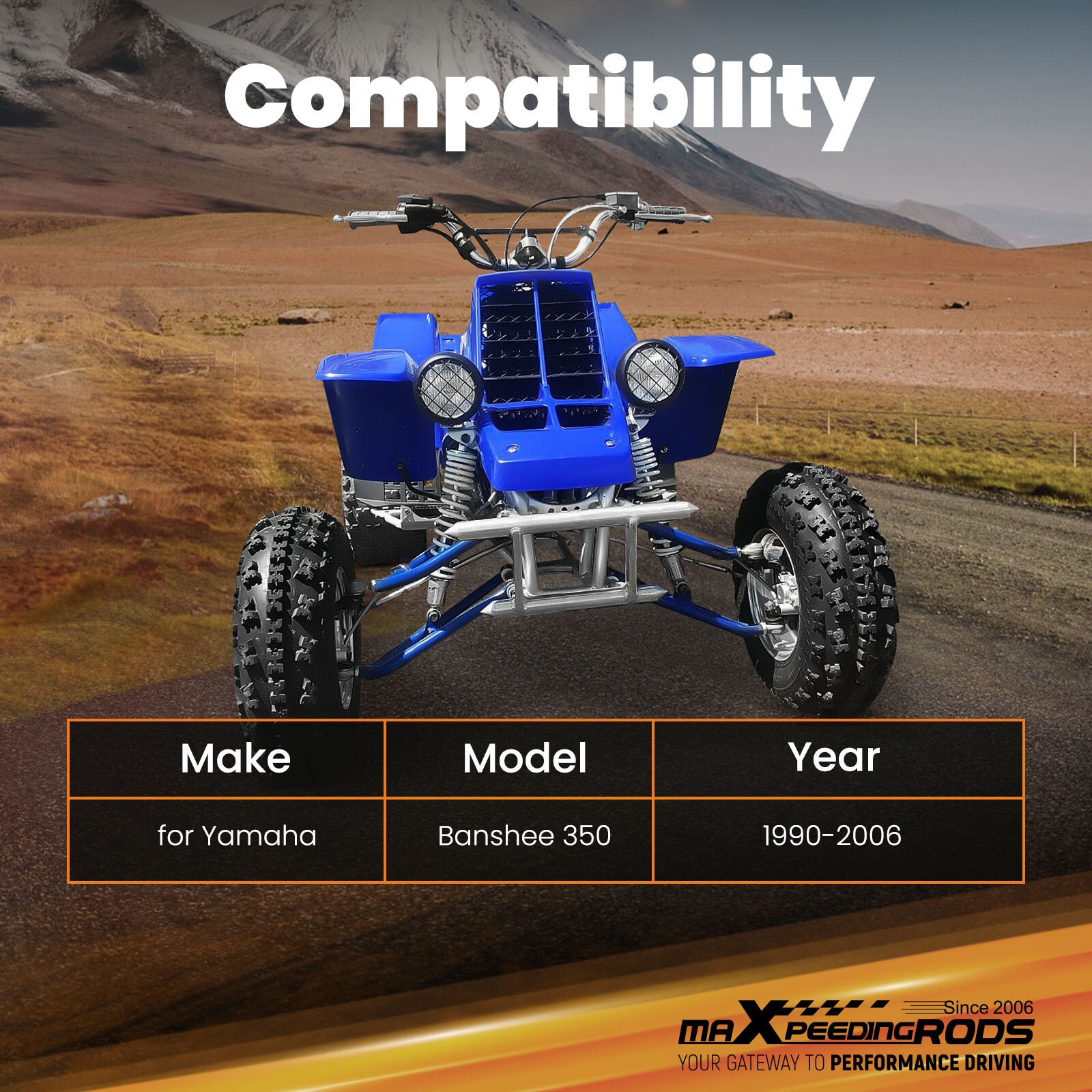 Front Upper+Lower Control A Arm+2+1 Wider Extender for Yamaha Banshee 350 YFZ350