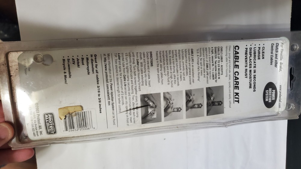 CABLE CARE KIT - CABLE LIFE LUBRICANT & CABLE LUBER