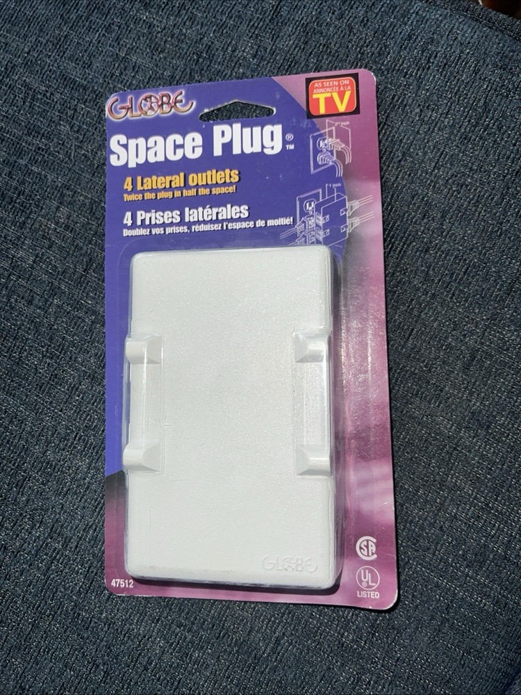 GLOBE flat space saver outlet, 2 into 4