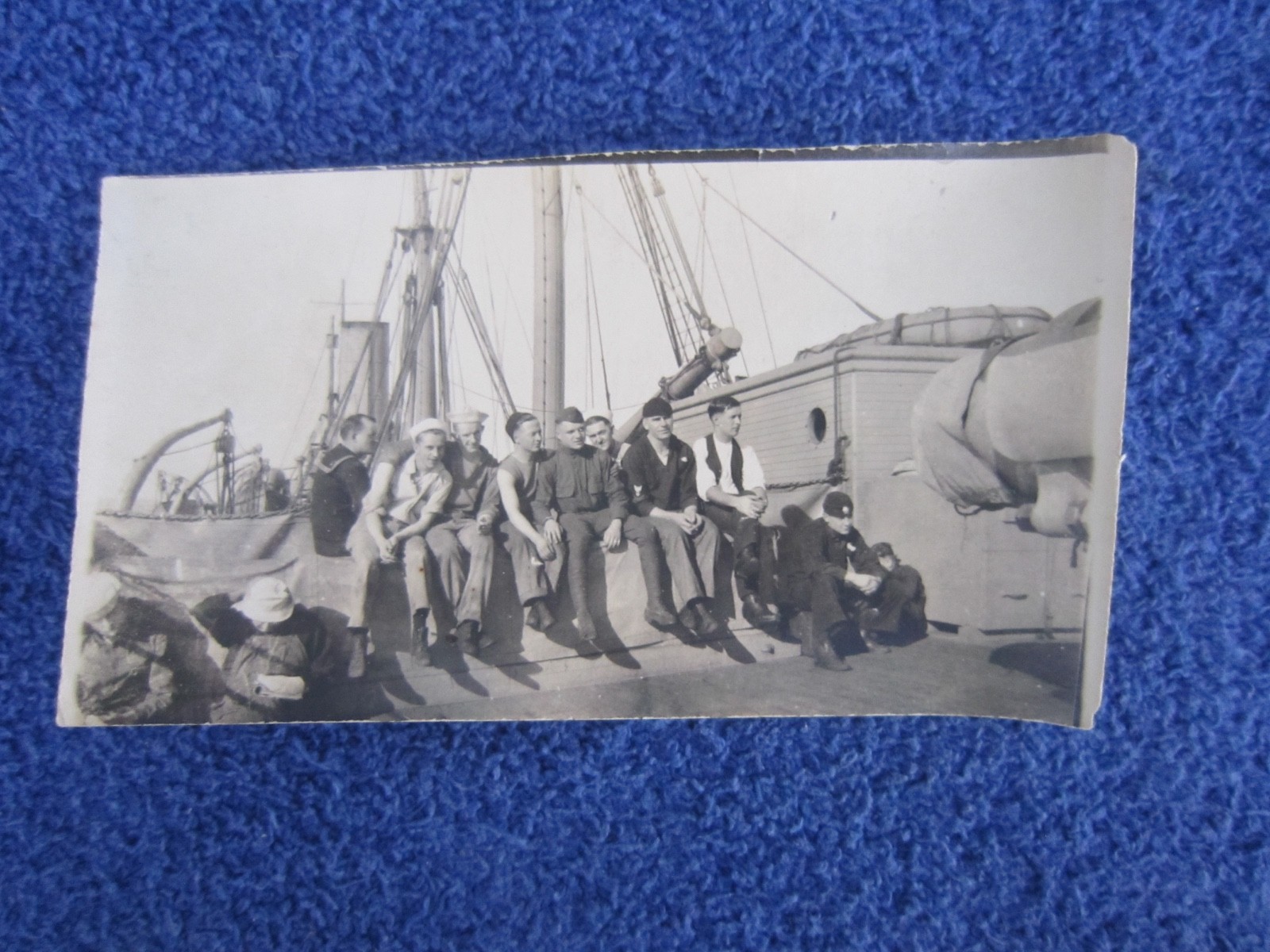 LOT OF 10 PRE WW1 (LATE 1900S) - PERSONAL U.S. NAVY CREW PHOTOGRAPHS (1 DUP.)