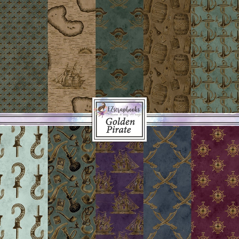 GOLDEN PIRATE - Paper Pack