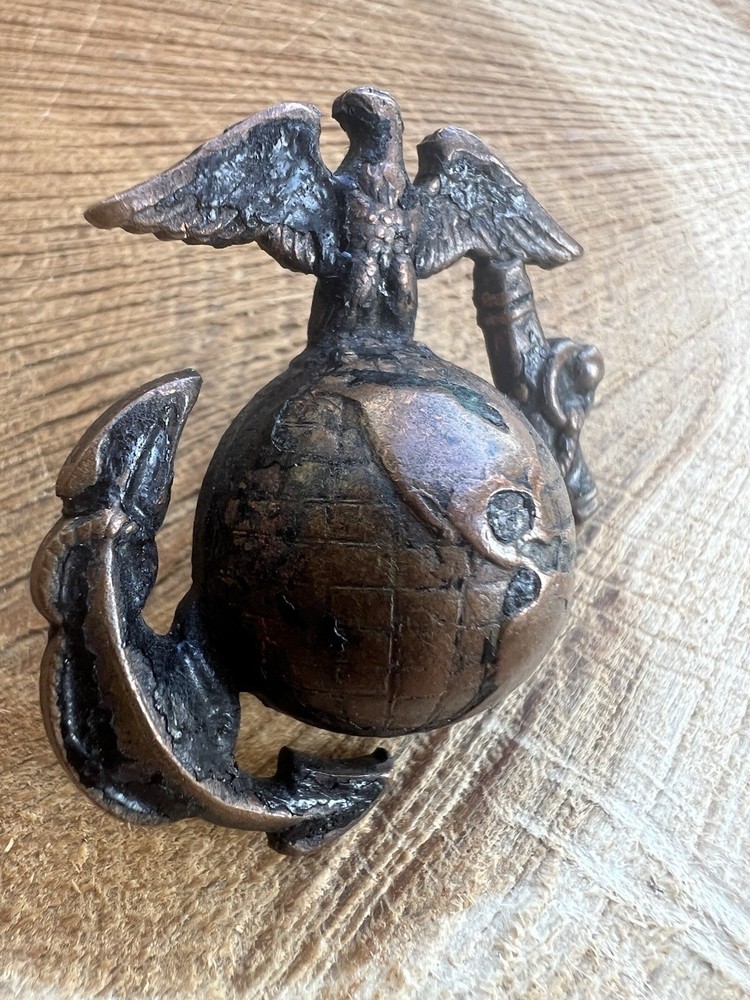 Pattern 1920 Service Enlisted Cap EGA Emblem USMC.