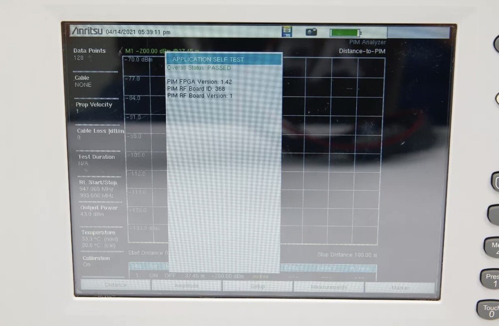 Anritsu MW82119B PIM Master Passive Intermodulation Analyzer Opt 900 E-GSM 900