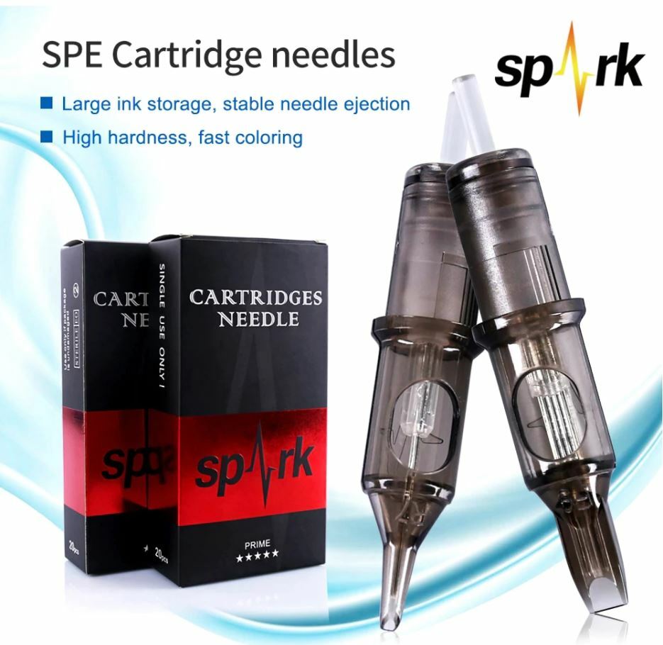 50Pcs Spark Tattoo Cartridge Needles Assorted Mixed Needles: PICK RL, RS, RM, M1