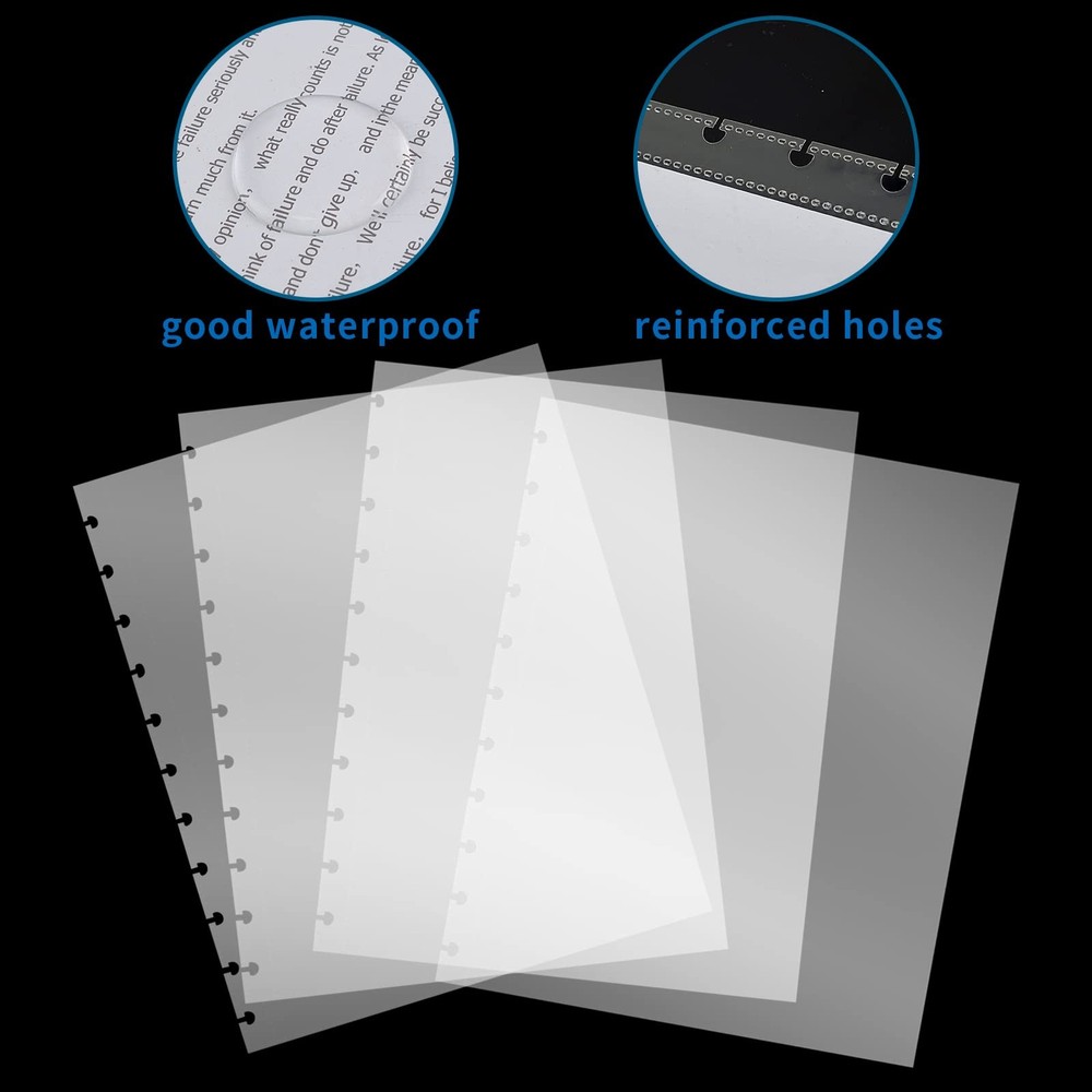 100 Piece Discbound Sheet Protectors Discbound Page Protector Letter Size Clear