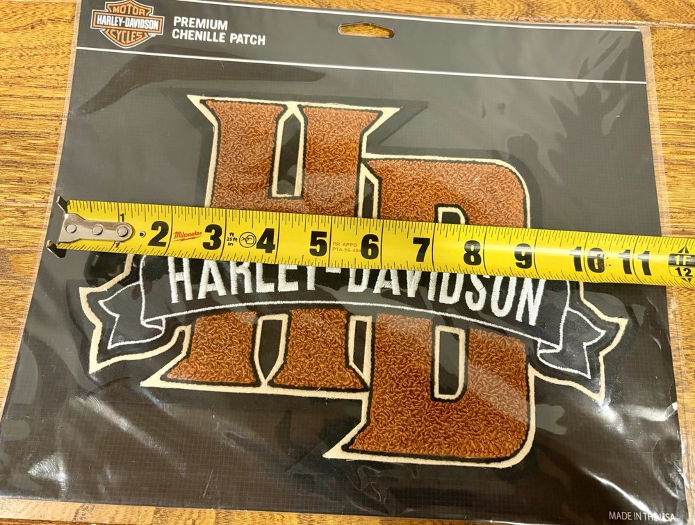 Harley Davidson H.D. Premium Chenille Patch Emblem Motorcycle Biker