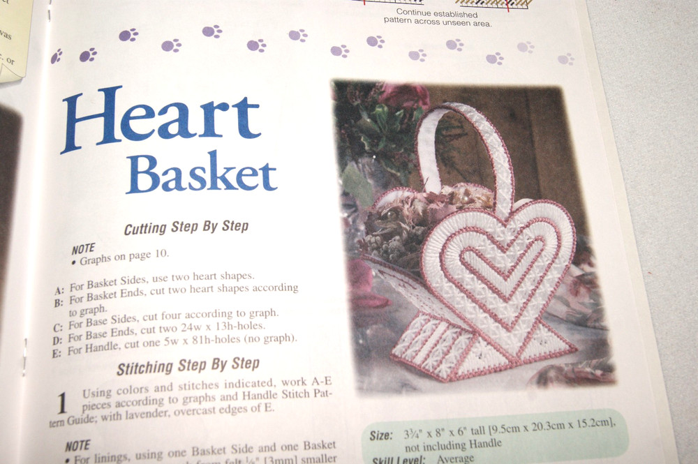 Baskets in Plastic Canvas #843172 - Plastic Canvas Pattern Book - NOS