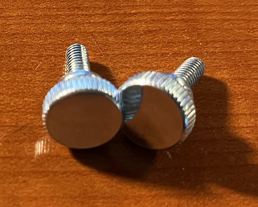 M5 (5 MM) CB Radio Mounting Bracket Knobs Extended - Silver - Qty 2 (pair)