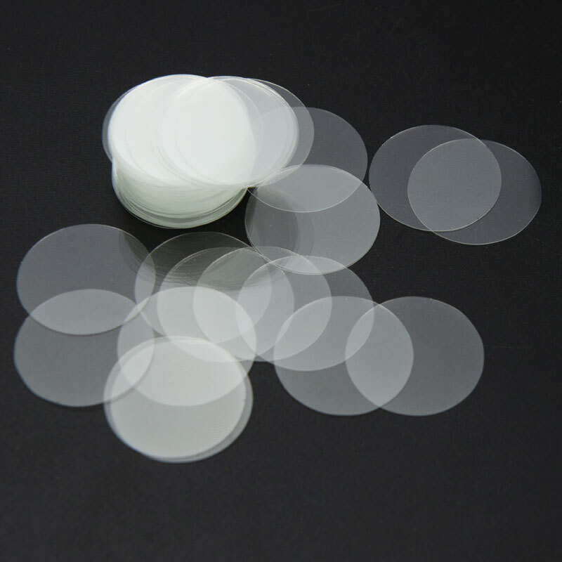 100 Pieces Round Coverslip Laboratory Microscope Glass Cover Slides