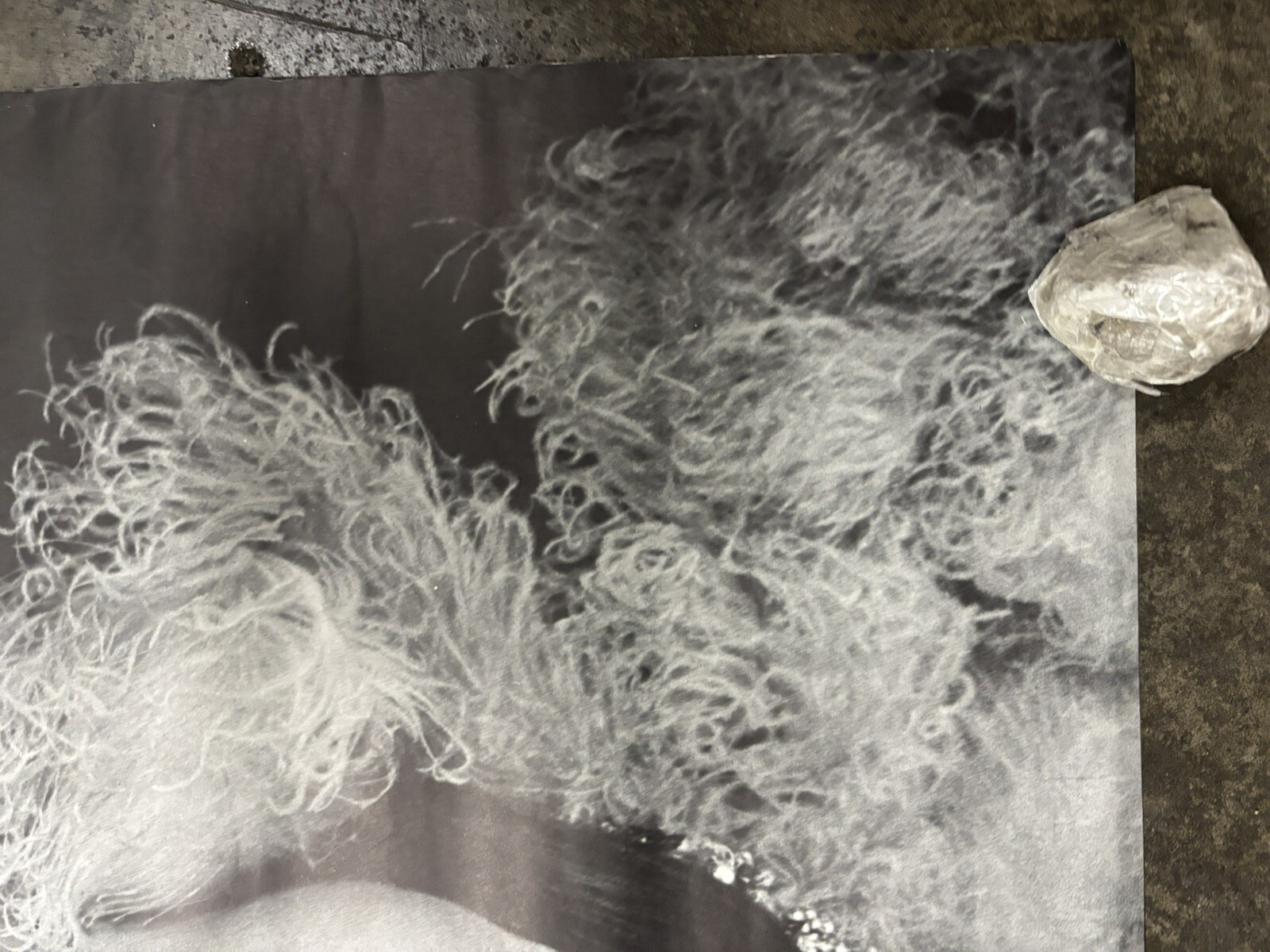 Heavy Thick girl 1970 Grafika Hot vintage poster C2589