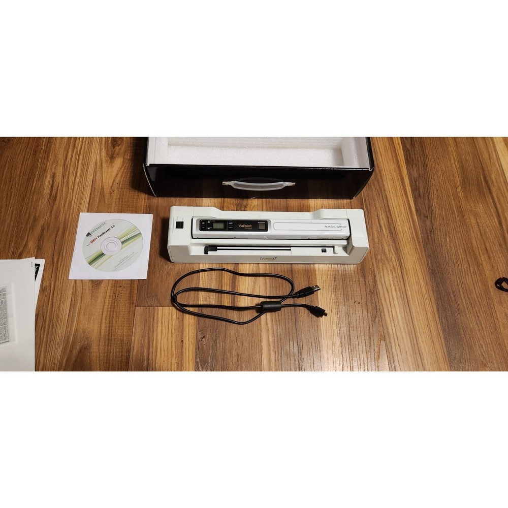 VuPoint Magic Wand Portable Scanner with Auto-Feed Dock (White)
