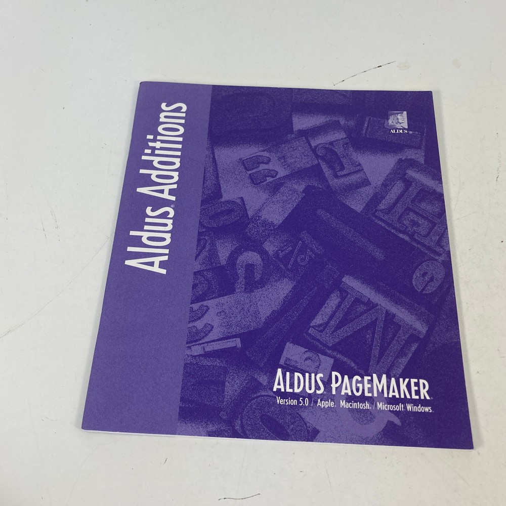 Aldus PageMaker Version 4.00 For Apple Macintosh 3.5" Floppies 1990