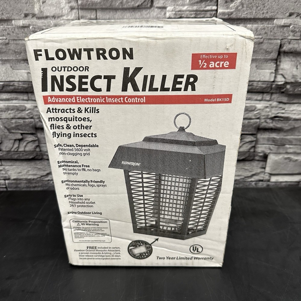 Flowtron | BK-15D Electronic Insect Killer 1/2 Acre Coverage - Blue