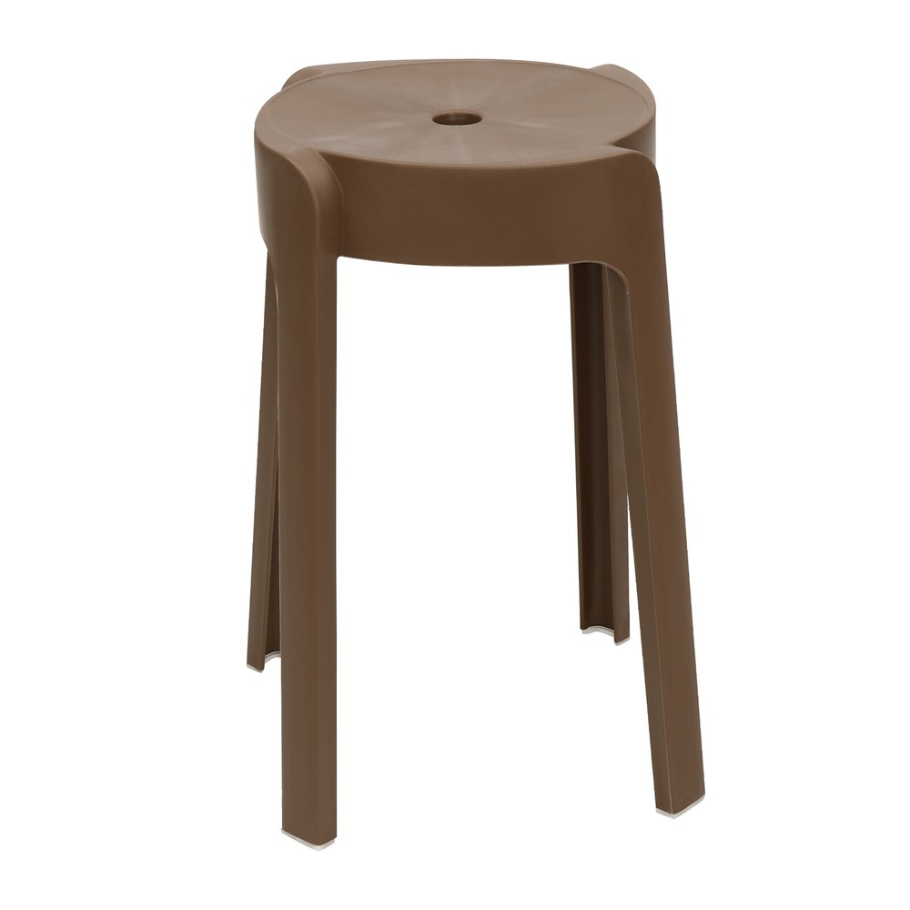 10PCS 18" Colorful Plastic Stackable Stools Modern Round Stools Stackable Stools