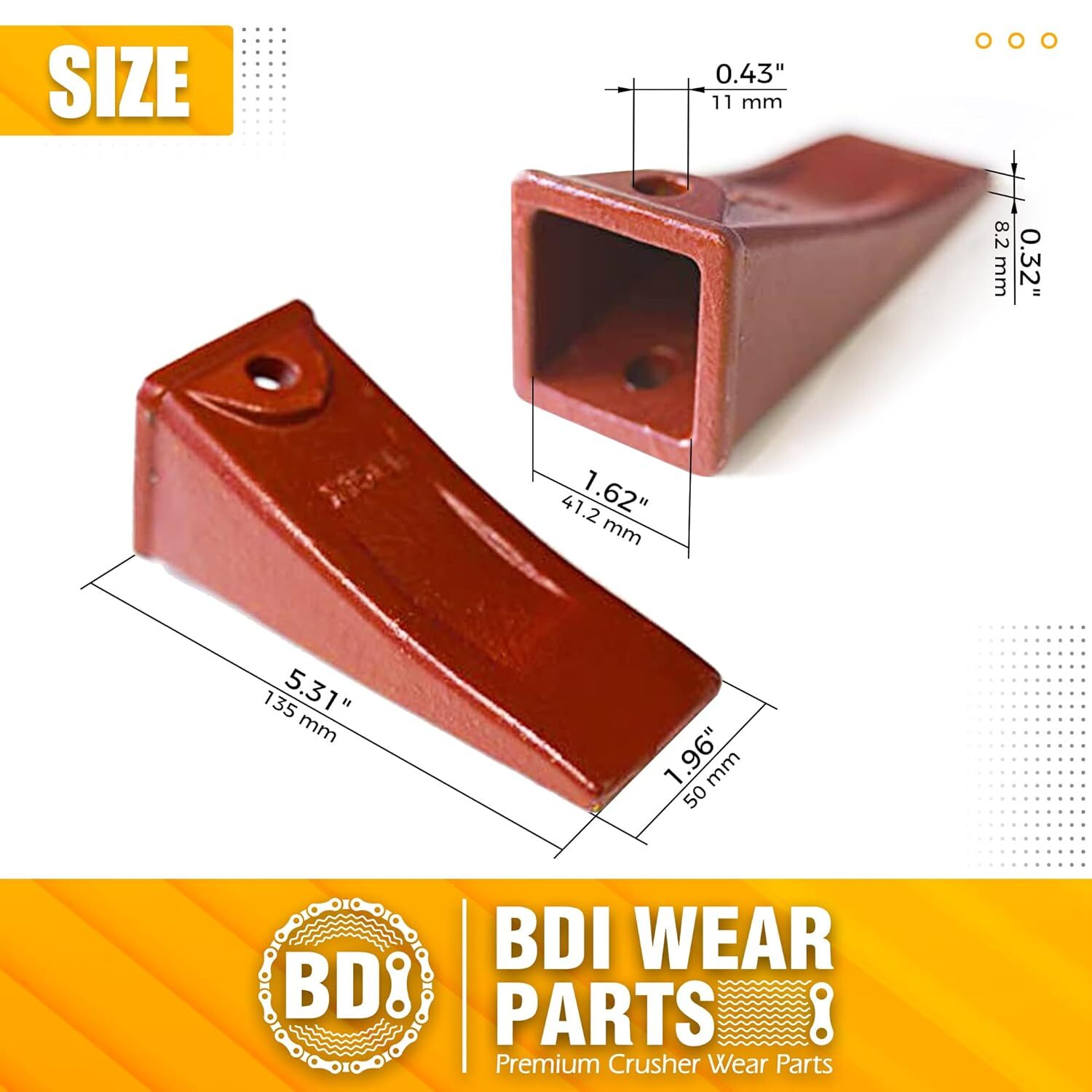 X156L Dirt Teeth Hensley Style Bucket Teeth/Tooth & P156L Roll Pins - 10 Pack