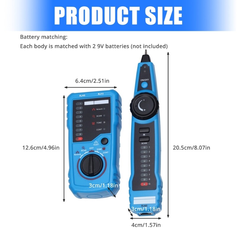 Multifunctional Wire Monotor Tool for Live Internet Cable & Phone Line Testing