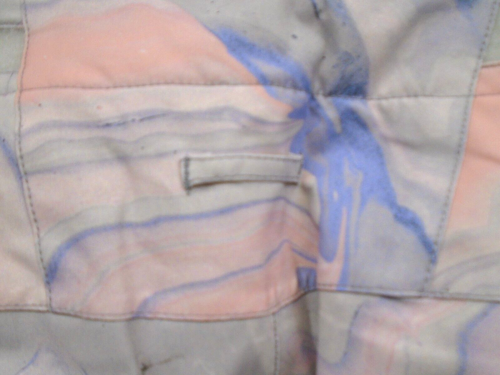 ROXY CHLOE KIM WOMEN'S MEDIUM GRAY / VIOLET MARBLE SKI SNOWBOARD WINTER PANTS