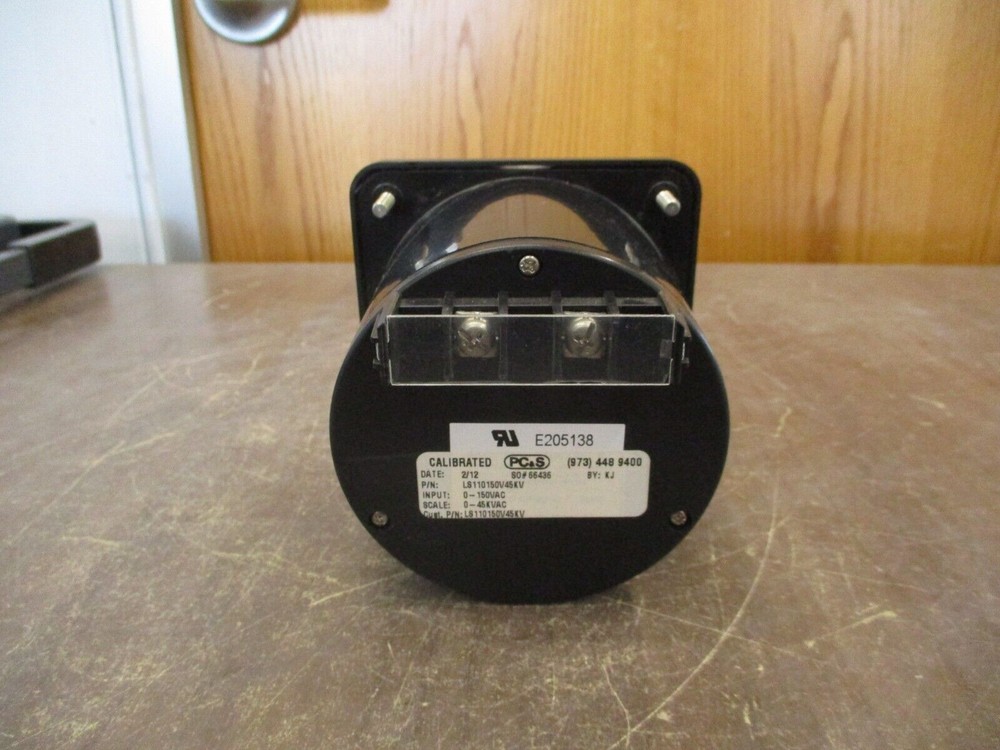 PC&S AC Voltmeter LS110150V45KV Range: 0-45kV Used