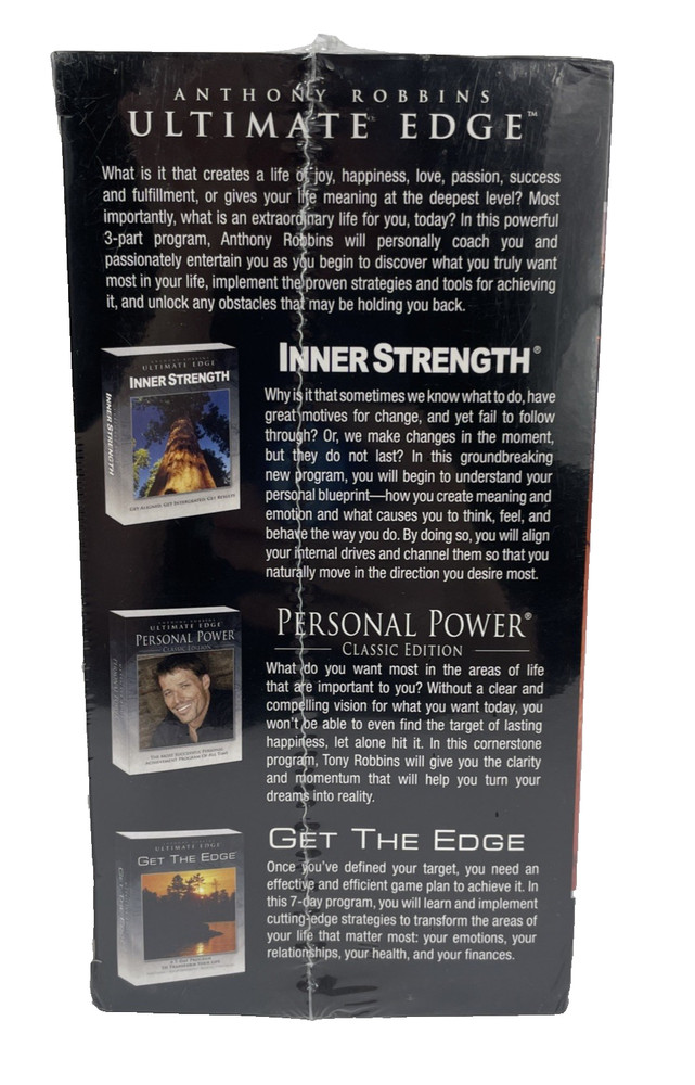 ANTHONY ROBBINS ULTIMATE EDGE CD DVD
