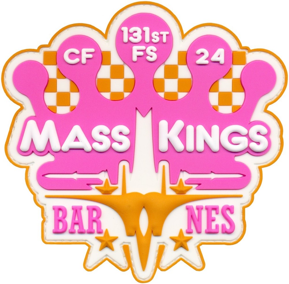 USAF 131st FIGHTER SQUADRON CHECKERED FLAG 2024 PATCH