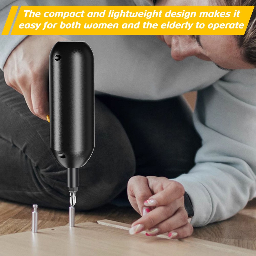 Electric Screwdriver Set USB Charging Variable Speed Rechargeable Drill Tool Kit