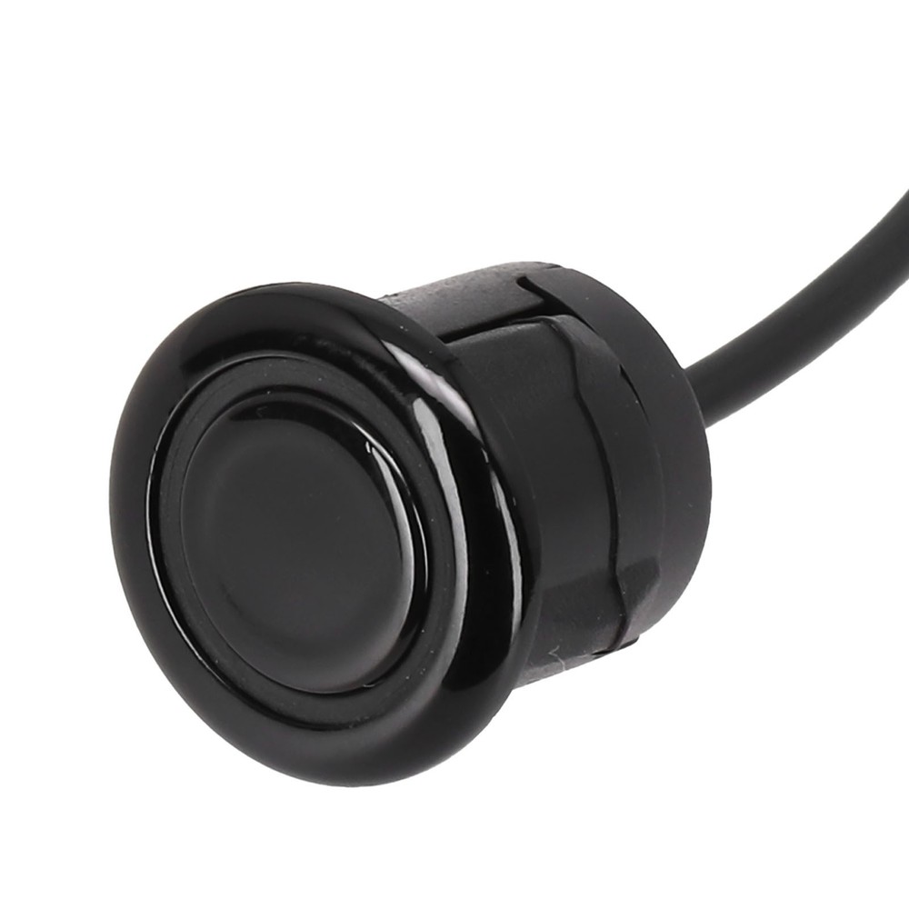 Black Car Reverse Parking Sensor 18 5mm Cable Waterproof and Efficient