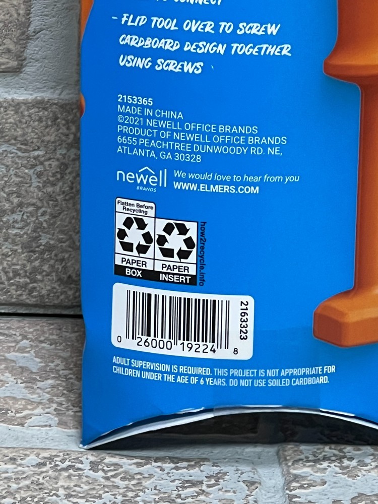 Elmers Build It Tools Screwdriver & Holepunch Construct And Create Cardboard 6+