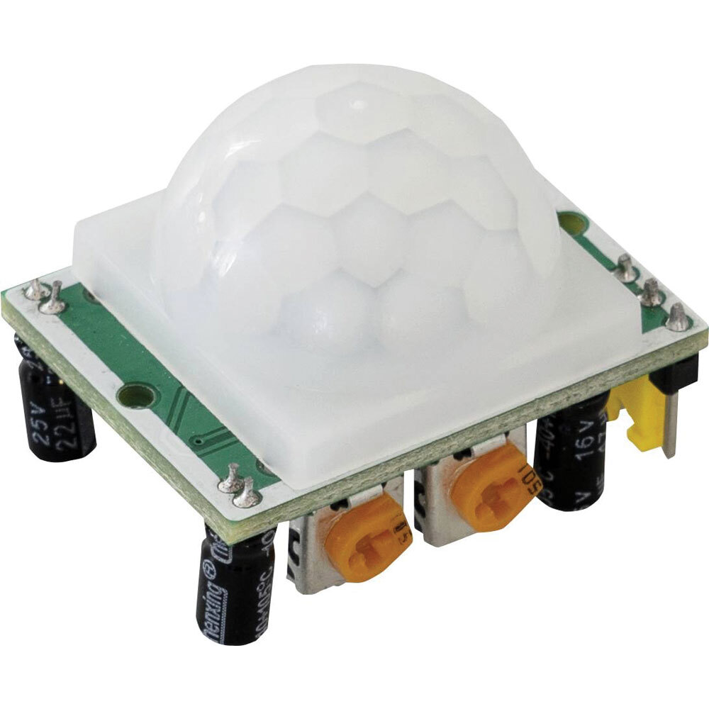 Joy-it SEN-HC-SR501 Motion Sensor, Adjustable, 7M Range, Angle <120°