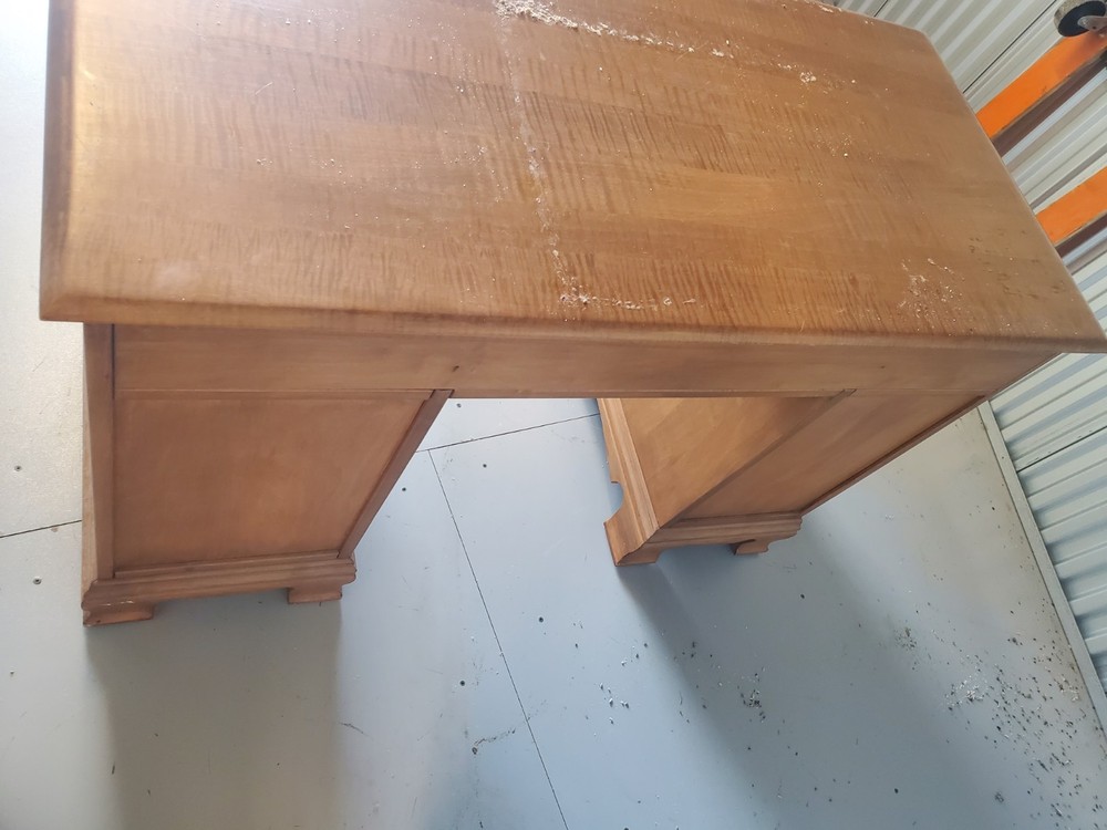 Solid Wood Vintage Folding Campaign Lap Desk.